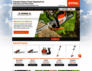 coloradooutdoorpowerequipmentinc.stihldealer.net screenshot
