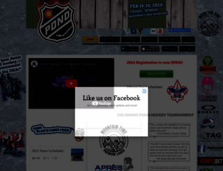 coloradopondhockey.com screenshot