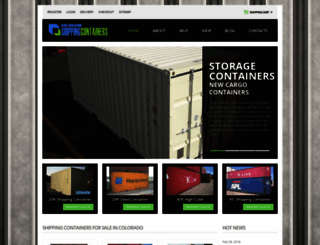 coloradoshippingcontainers.com screenshot
