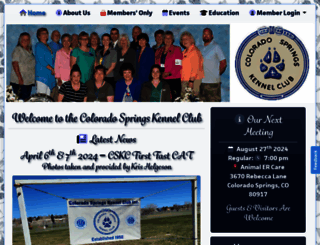 coloradospringskennelclub.com screenshot