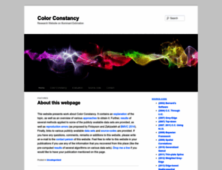 colorconstancy.com screenshot