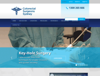 colorectalsurgeonssydney.com.au screenshot