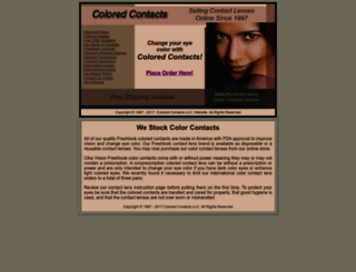 coloredcontacts.com screenshot