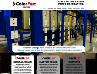 colorfastpowdercoating.com screenshot