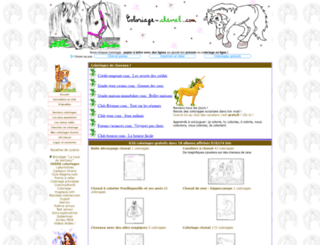 coloriage-cheval.com screenshot