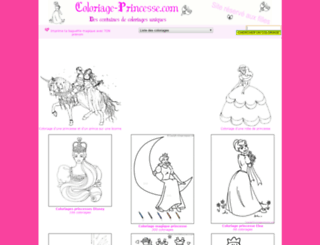 coloriage-princesse.com screenshot