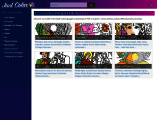 coloriages-adultes.com screenshot