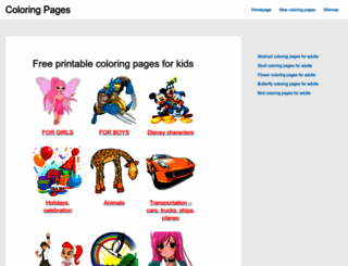 coloring-pages-printable.com screenshot