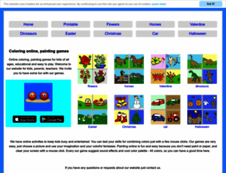 coloringpaintinggames.com screenshot