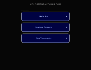 colormebeautybar.com screenshot
