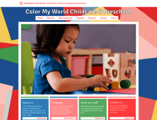 colormyworldchildcarecenterinc.com screenshot