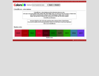 colorsdb.com screenshot
