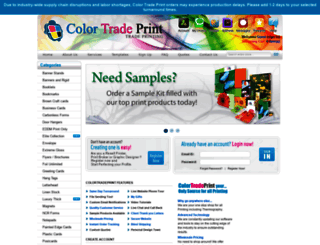 colortradeprint.com screenshot