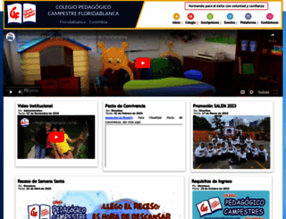 colpedagogicocampestre.edu.co screenshot