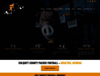colquittcountypackerfootball.com screenshot