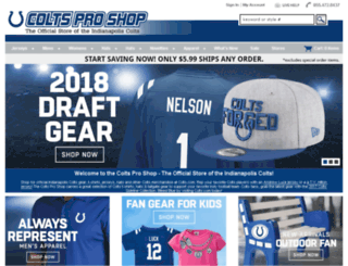 coltsproshop.com screenshot