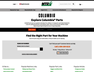 columbia-canada.com screenshot
