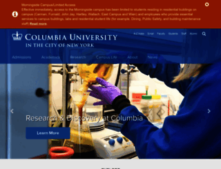 columbia.edu screenshot
