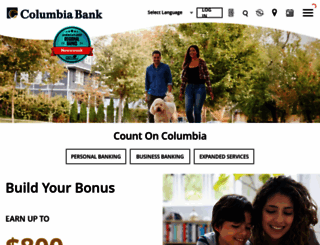 columbiabankonline.com screenshot
