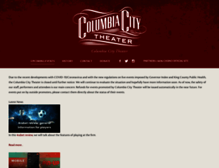 columbiacitytheater.com screenshot