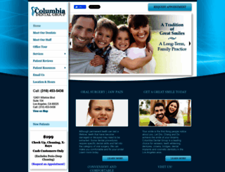 columbiadentalgroup.net screenshot