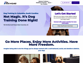 columbiadogwizard.com screenshot