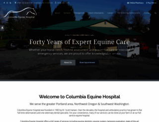 columbiaequine.com screenshot