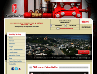 columbiafire.net screenshot