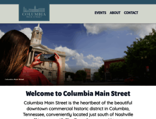 columbiamainstreet.com screenshot