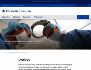 columbiaurology.org screenshot