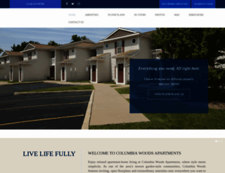 columbiawoodsapts.com screenshot