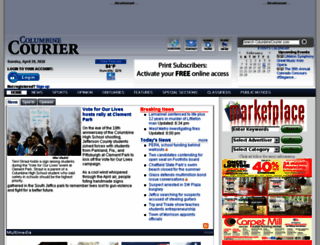 columbinecourier.com screenshot