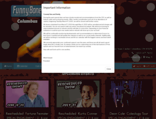 columbus.comedyreservations.com screenshot