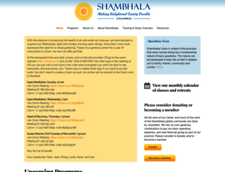 columbus.shambhala.org screenshot
