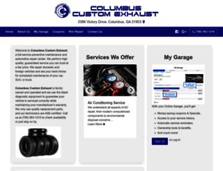 columbuscustomexhaust.com screenshot