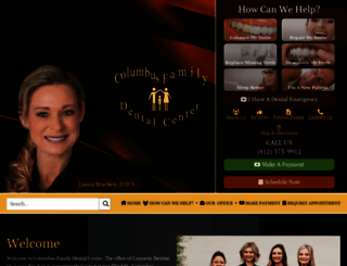 columbusfamilydentalcenter.com screenshot