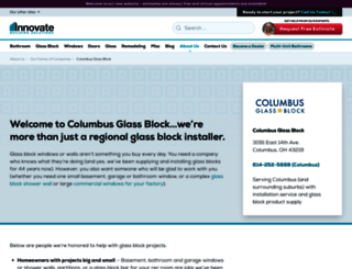 columbusglassblock.com screenshot