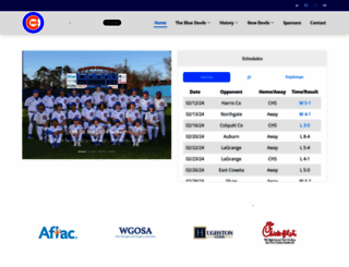 columbushighbaseball.com screenshot