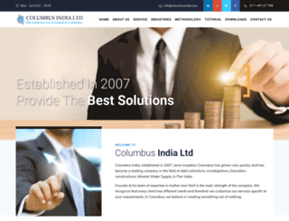 columbusindia.com screenshot