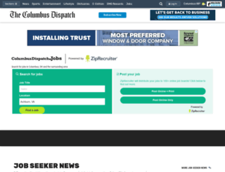 columbusjobs.com screenshot
