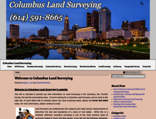 columbuslandsurveying.com screenshot
