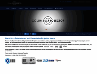 columbusprojector.com screenshot