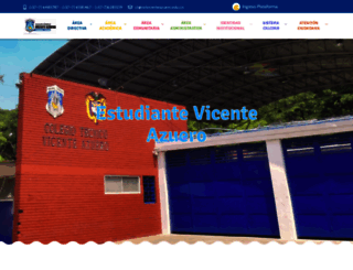 colvicenteazuero.com screenshot