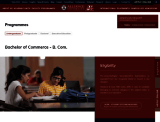 com.alliance.edu.in screenshot