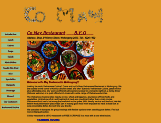 comayrestaurant.com.au screenshot