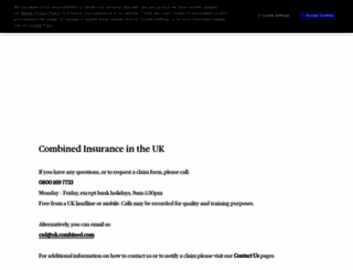 combinedinsurance.co.uk screenshot