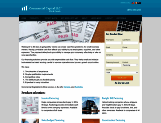 comcapfactoring.com screenshot