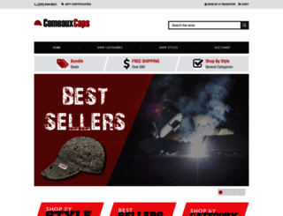 comeauxcaps.com screenshot