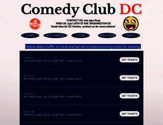 comedyclubdc.com screenshot