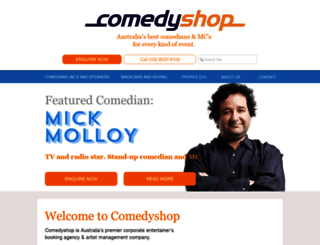 comedyshop.com.au screenshot